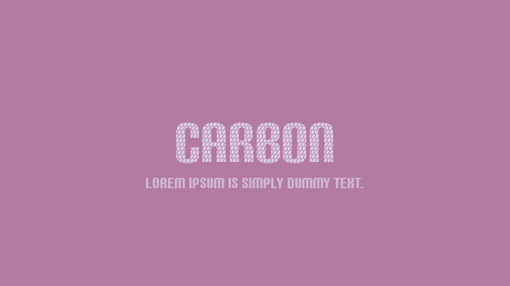 Carbon Font Family