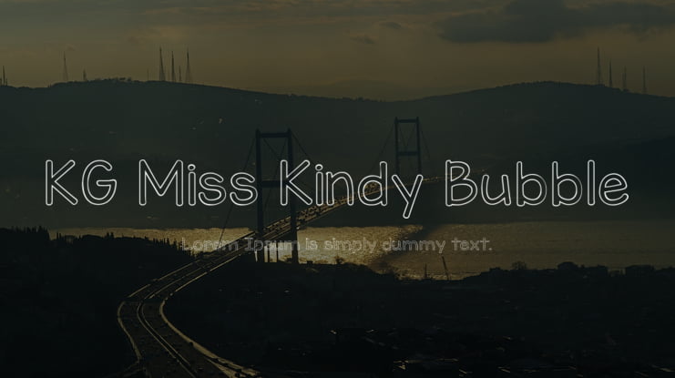 KG Miss Kindy Bubble Font Family