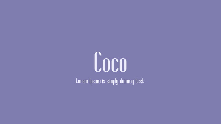 Coco Font Family