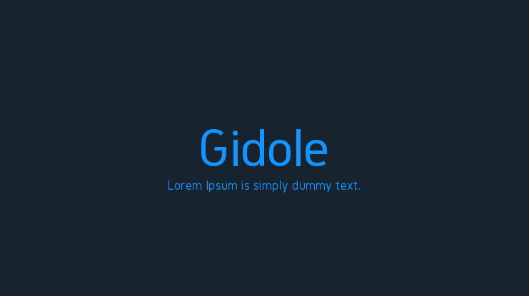 Gidole Font