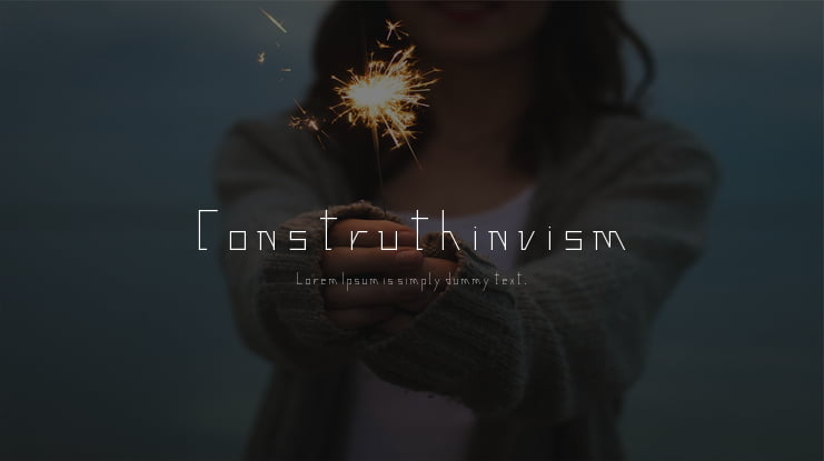 Construthinvism Font