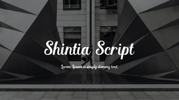 Shintia Script Font
