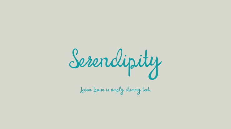 Serendipity Font
