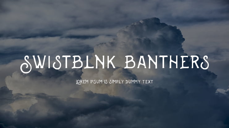Swistblnk Banthers Font