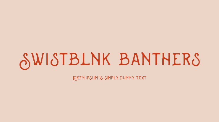 Swistblnk Banthers Font