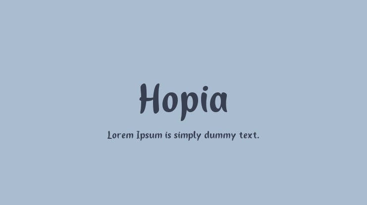 Hopia Font