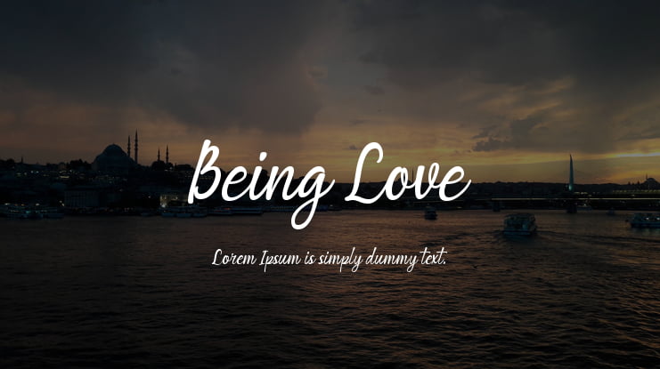 Being Love Font Family