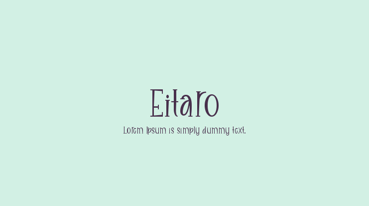 Eitaro Font