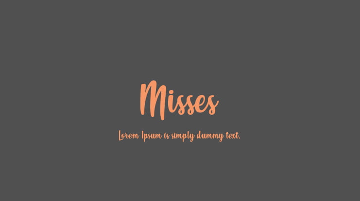 Misses Font