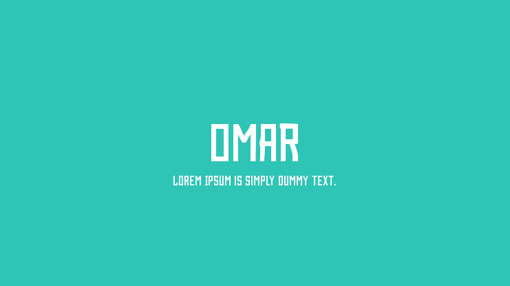 Omar Font Family