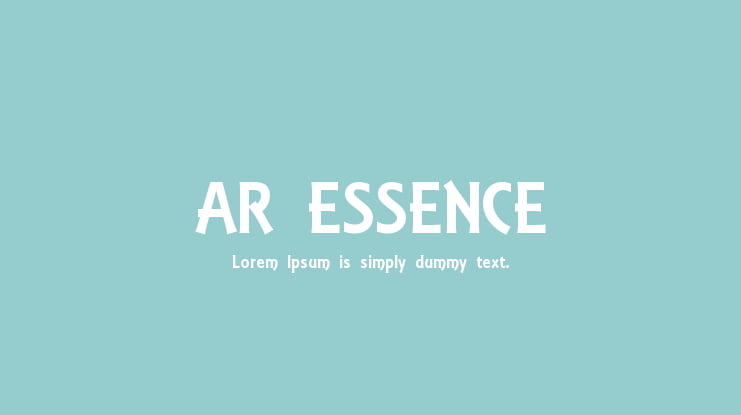 AR ESSENCE Font
