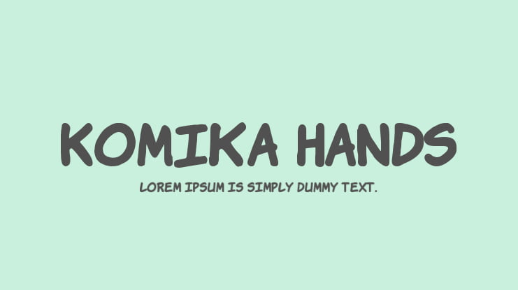 Komika Hands Font Family