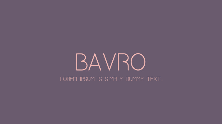 Bavro Font