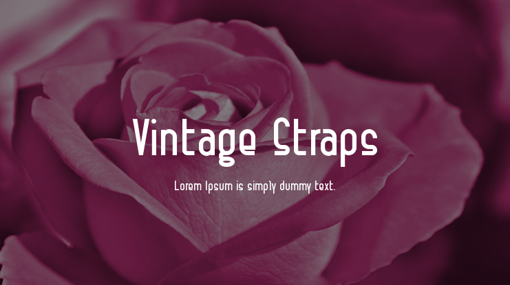 Vintage Straps Font Family