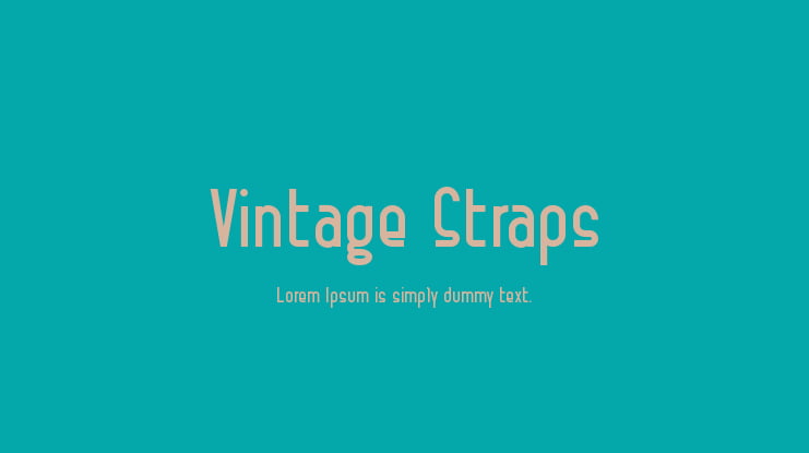 Vintage Straps Font Family