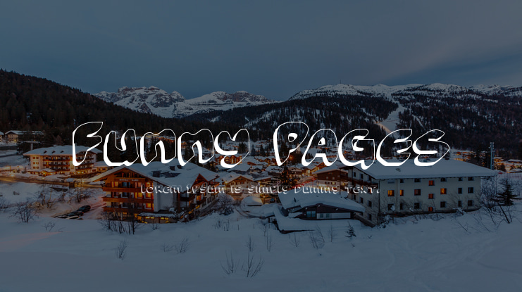 Funny Pages Font Family