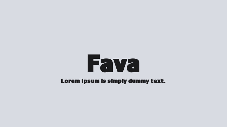 Fava Font