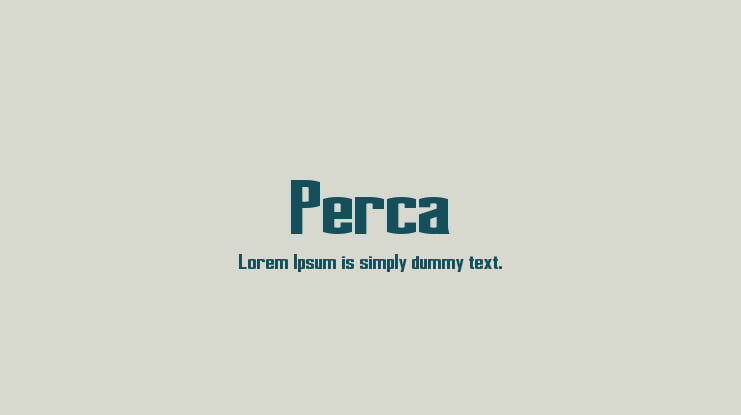 Perca Font