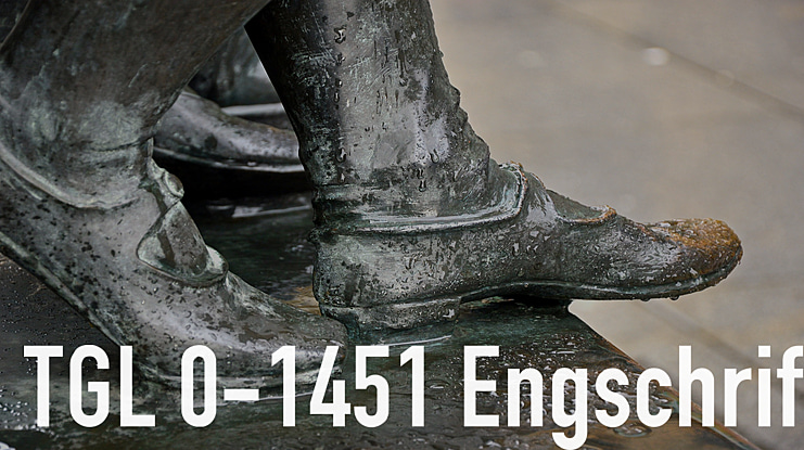 TGL 0-1451 Engschrift Font