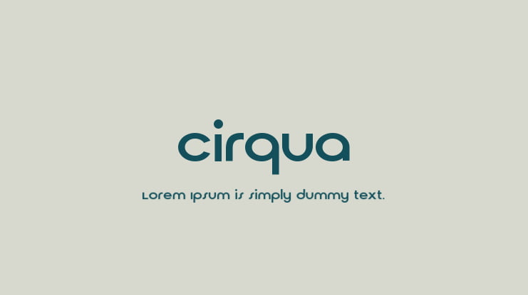 Cirqua Font