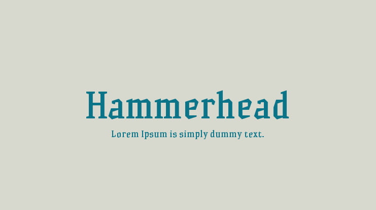 Hammerhead Font Family