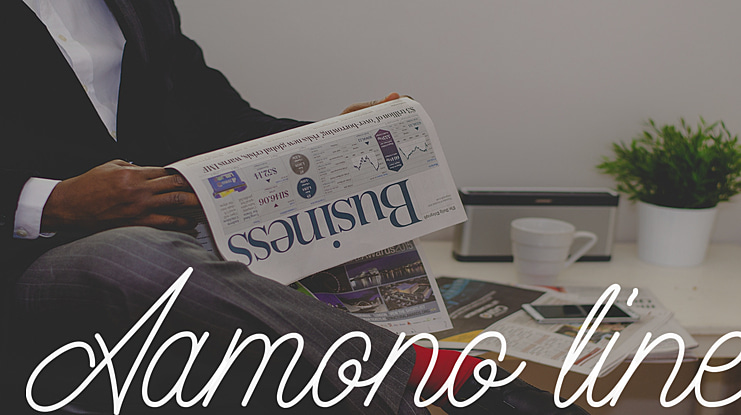 Aamono line Font