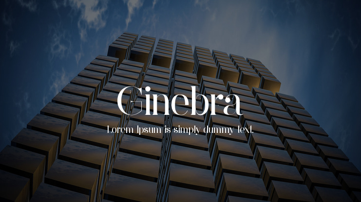 Ginebra Font