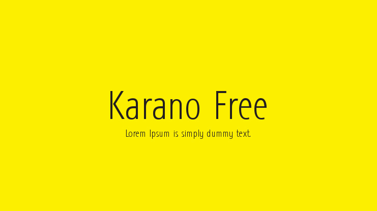 Karano Free Font