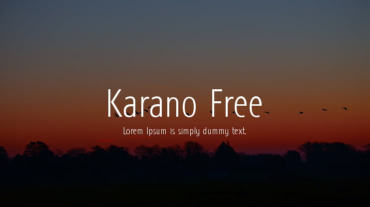 Karano Free Font