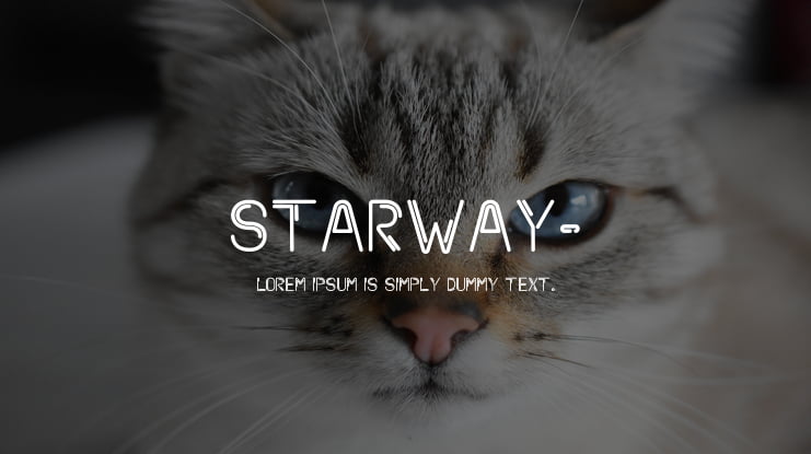 Starway- Font Family