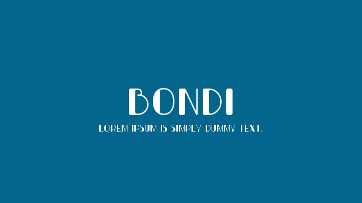 Bondi Font