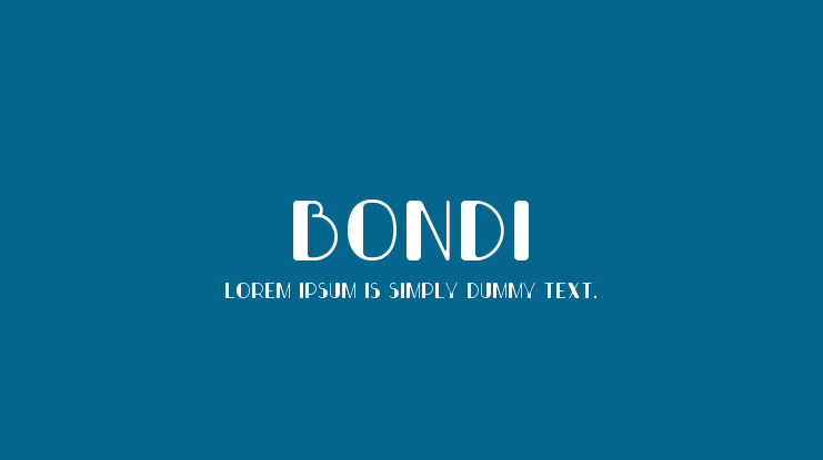 Bondi Font