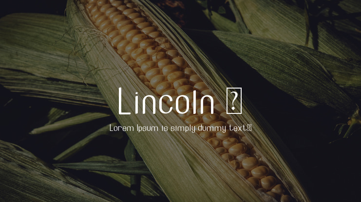 Lincoln - Font