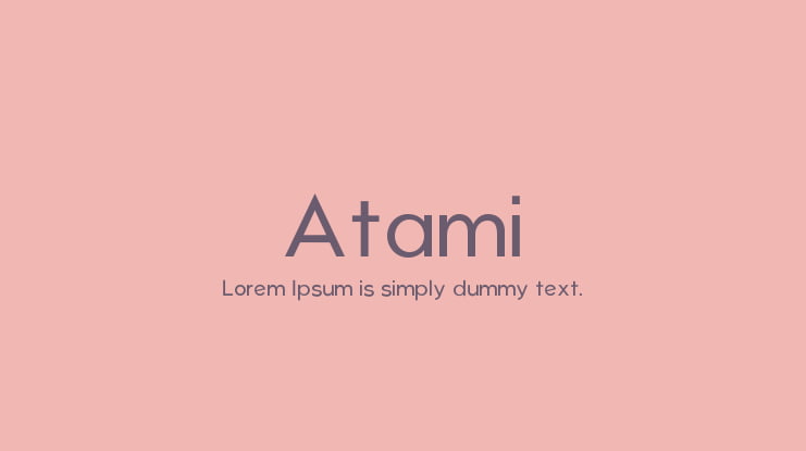 Atami Font Family