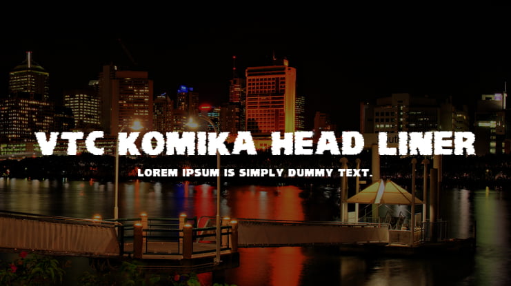 VTC Komika Head Liner Font Family