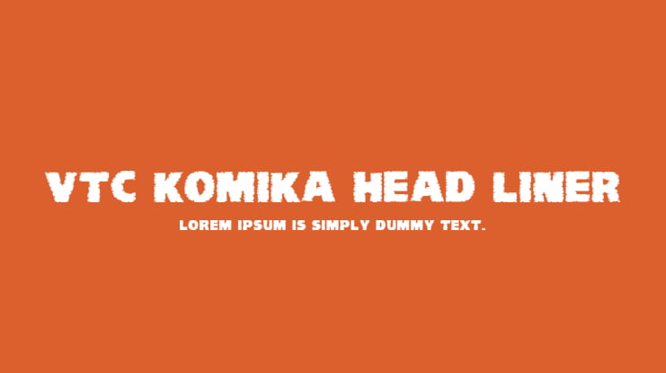 VTC Komika Head Liner Font Family