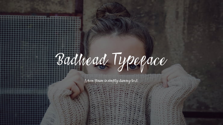 Badhead Typeface Font
