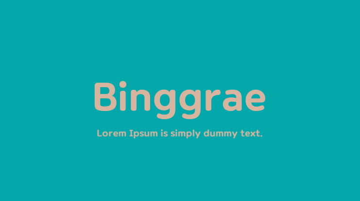 Binggrae Font Family
