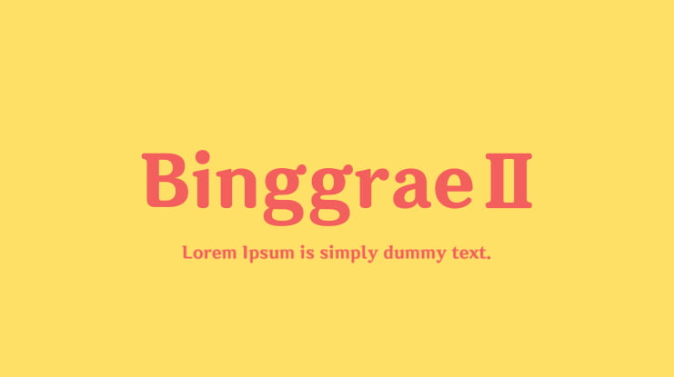 BinggraeⅡ Font Family