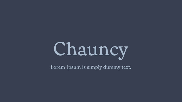 Chauncy Font Family