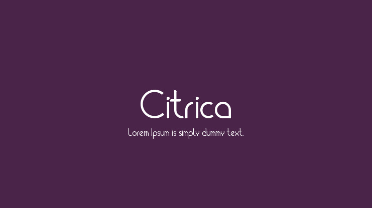 Citrica Font