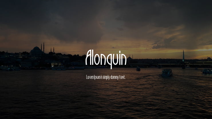 Alonquin Font Family