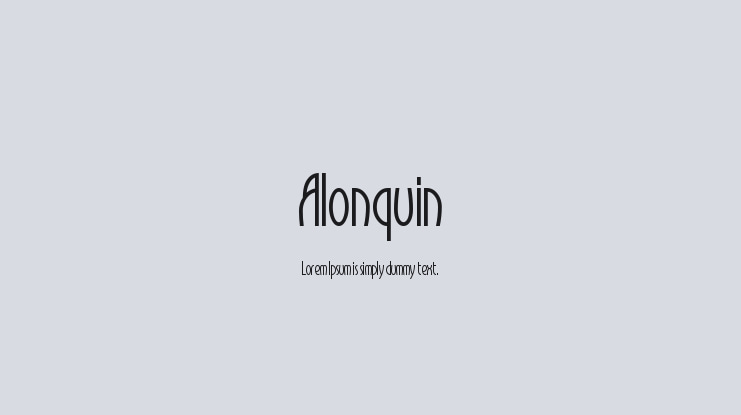 Alonquin Font Family