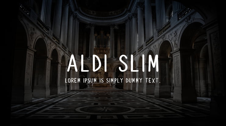 Aldi Slim Font Family