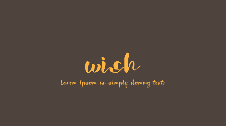 wish Font