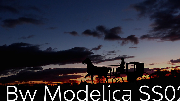 Bw Modelica SS02 Font Family