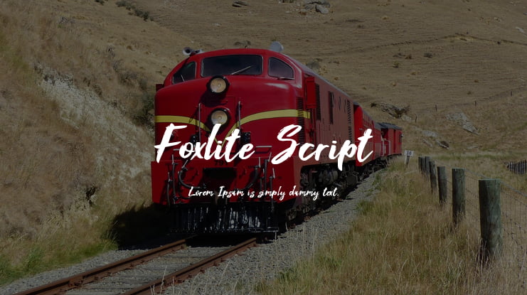 Foxlite Script Font