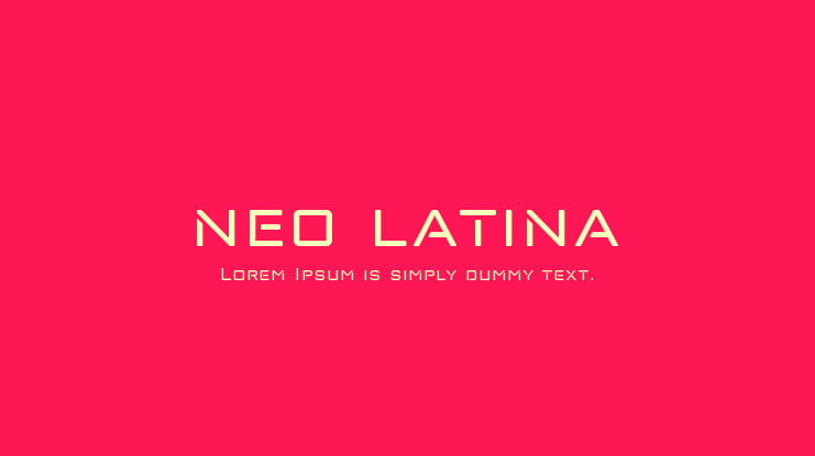 neo latina Font
