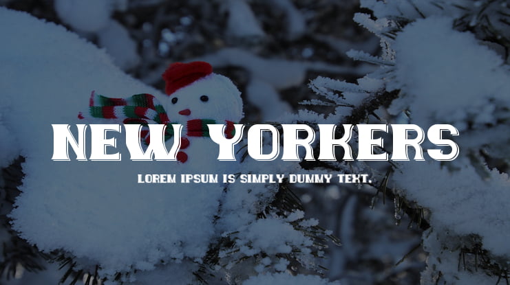 New Yorkers Font Family
