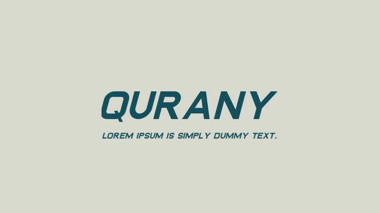 Qurany Font Family